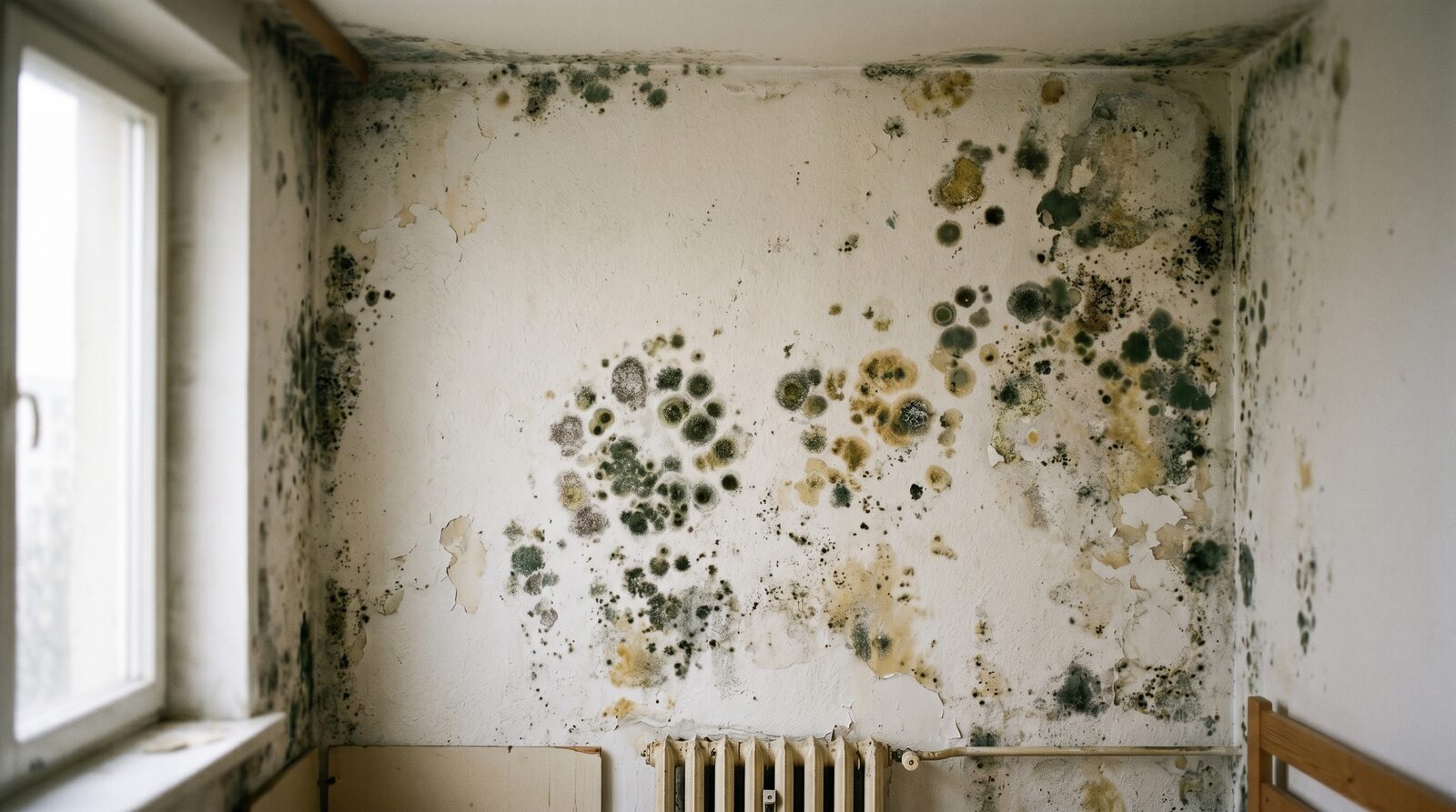 Indoor mold that requires professional testing to determine severity
