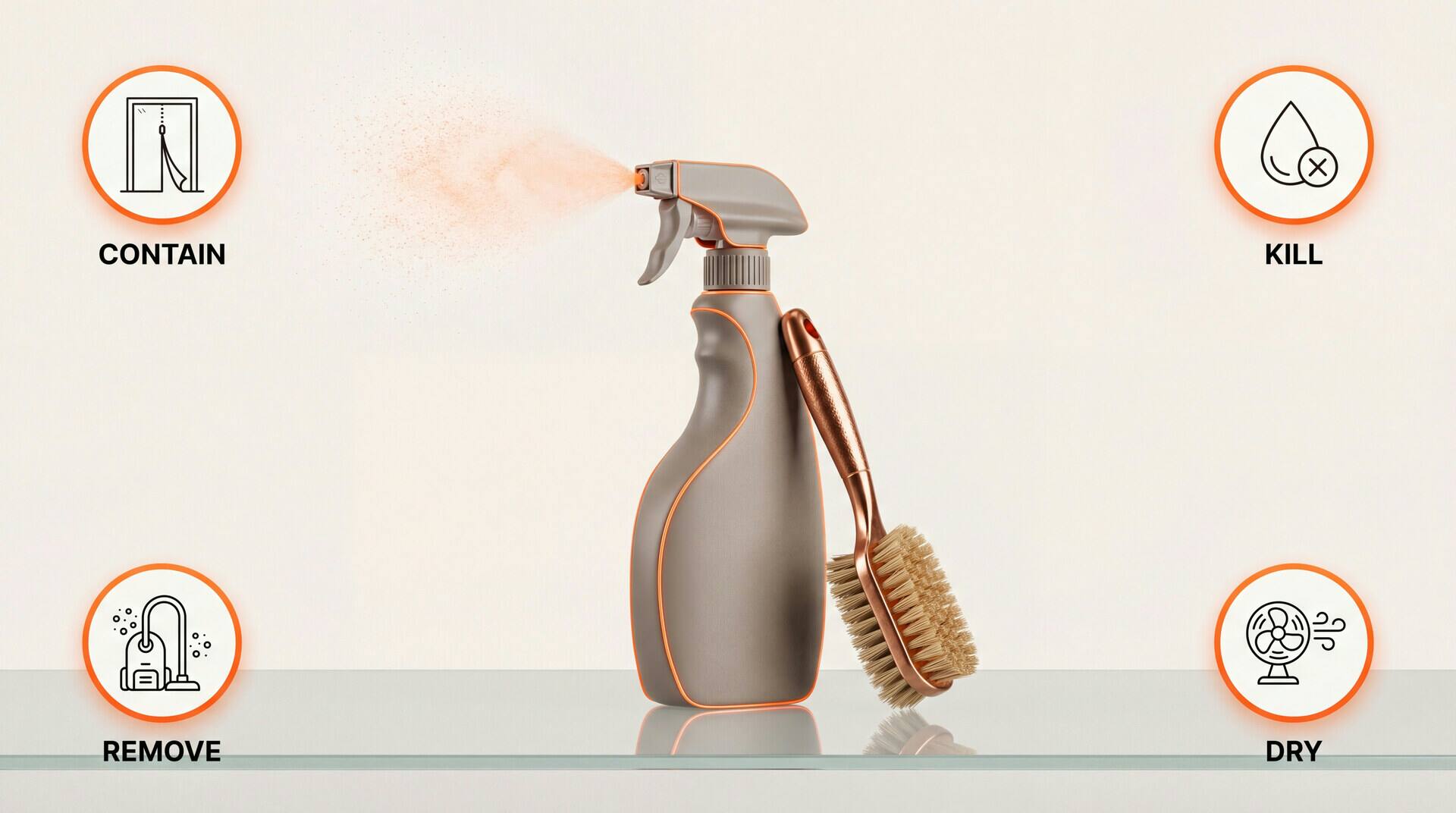 Black mold removal: contain, kill, remove, dry