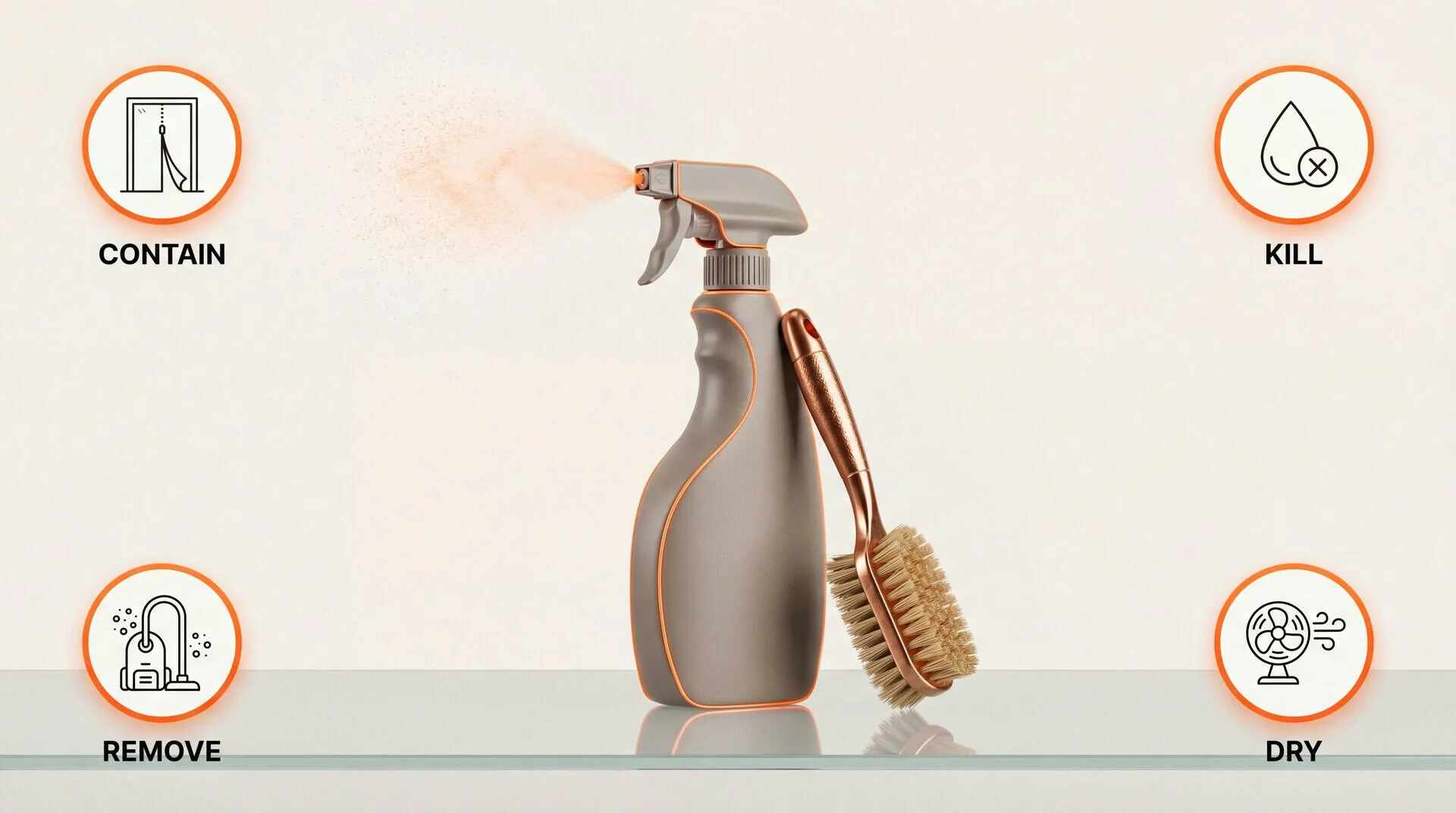 General moisture correction and mold cleanup considerations