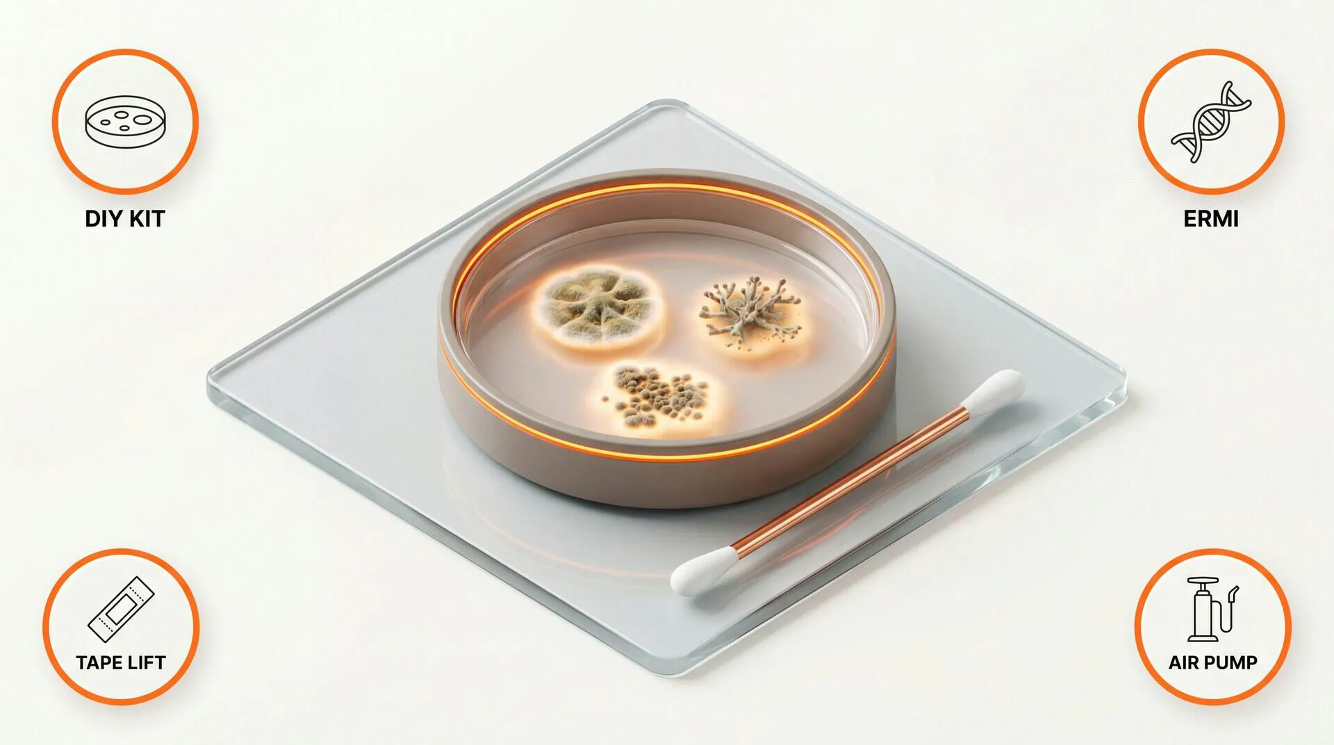 Examples of mold sampling methods with different limits