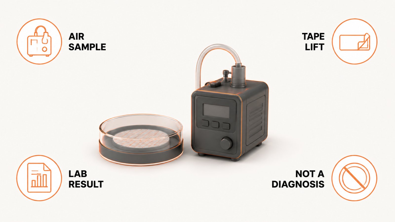 What a building mold test measures and what it does not