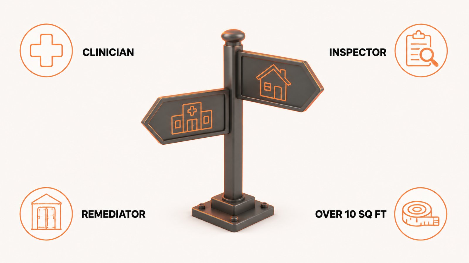 Choosing between a clinician and a building professional