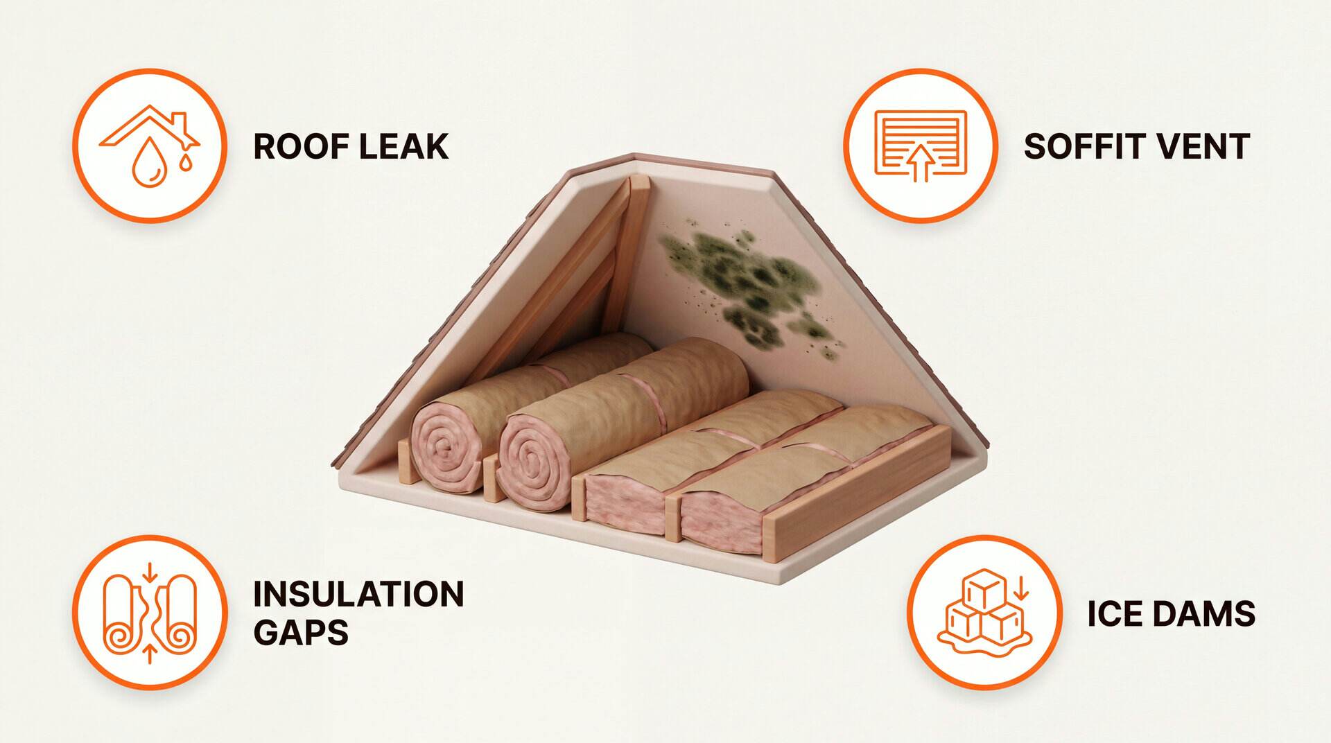 Mold In Attic: key zones