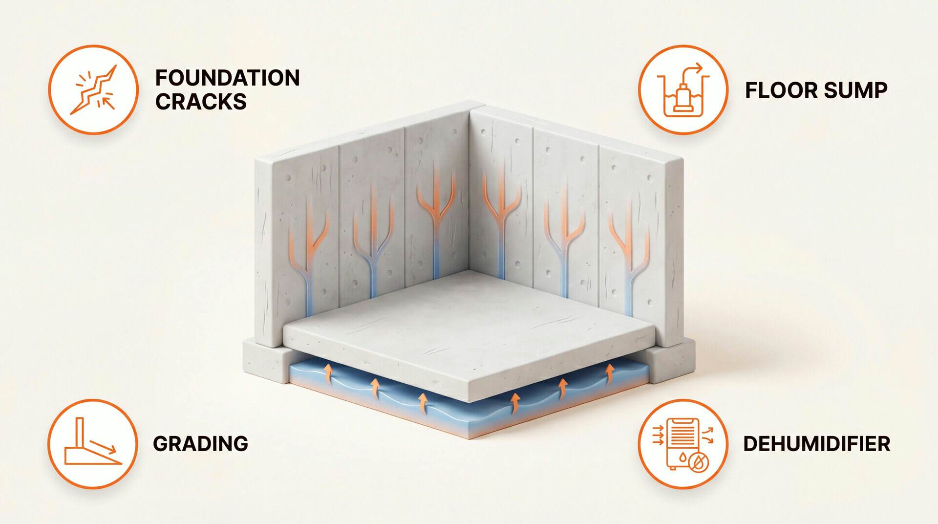 Mold In Basement: key zones