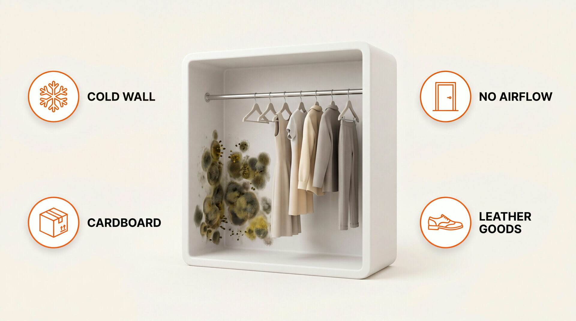Mold In Closet: key zones