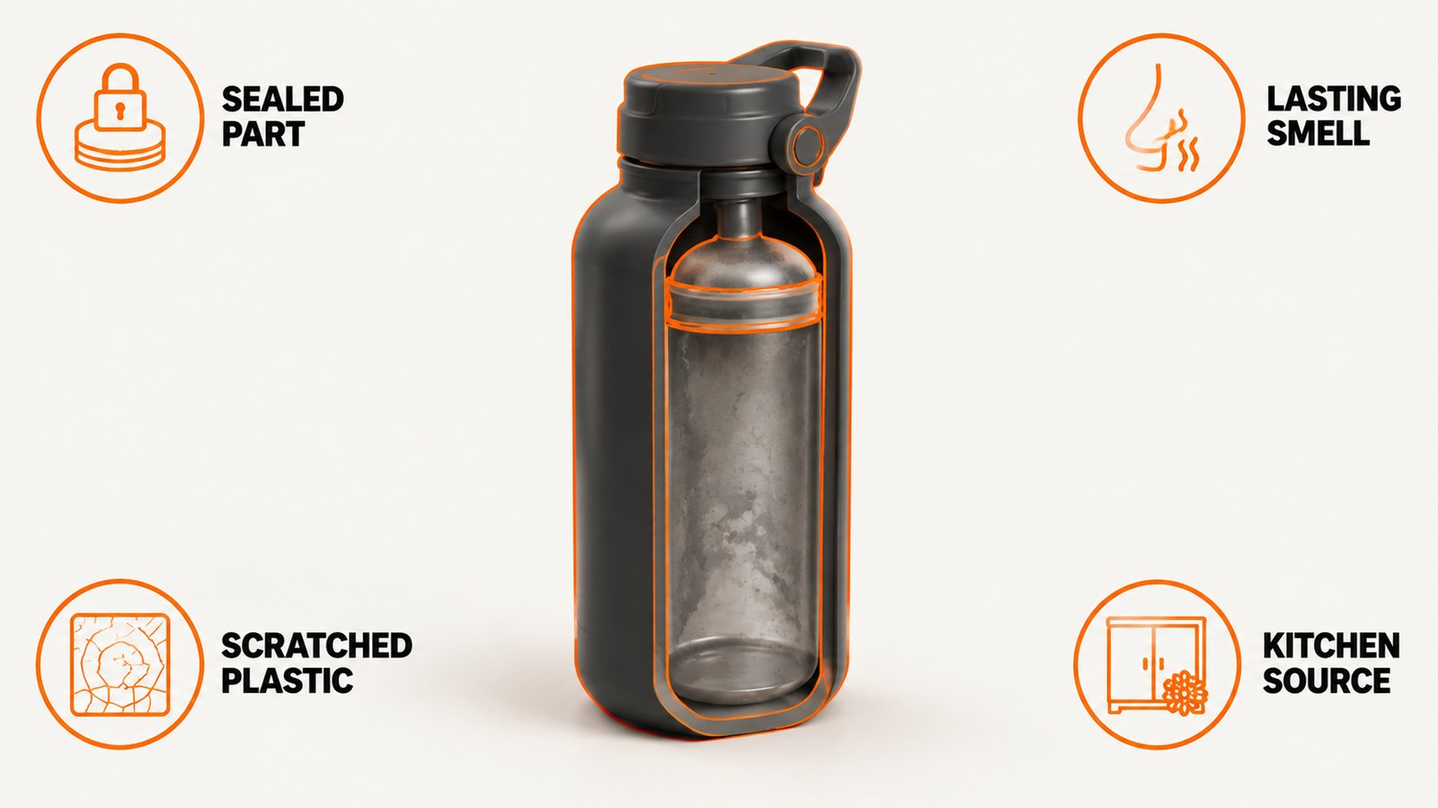 The four signs a drink bottle is past cleaning or the problem is the room