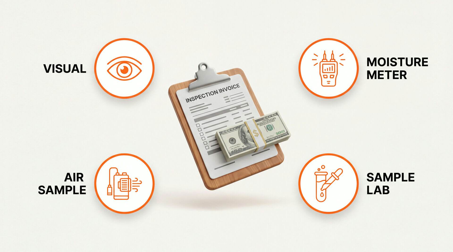 Mold Inspection Cost: key zones