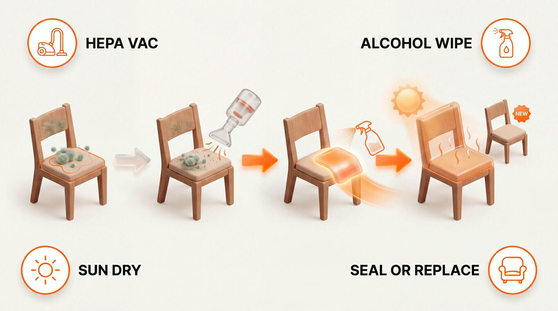 Mold On Furniture: how to fix or prevent