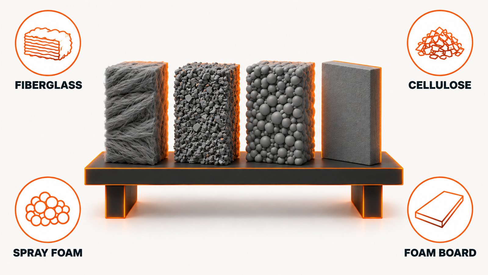Different insulation materials and how each one behaves when it gets wet