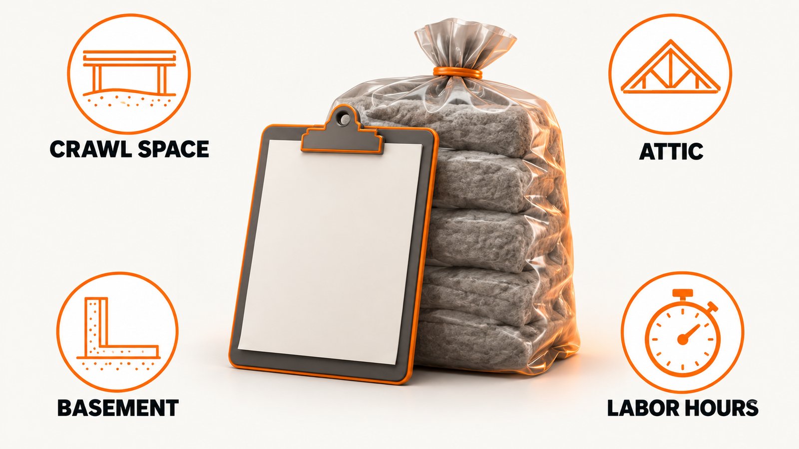 Cost ranges for removing and replacing mold-affected insulation by building area