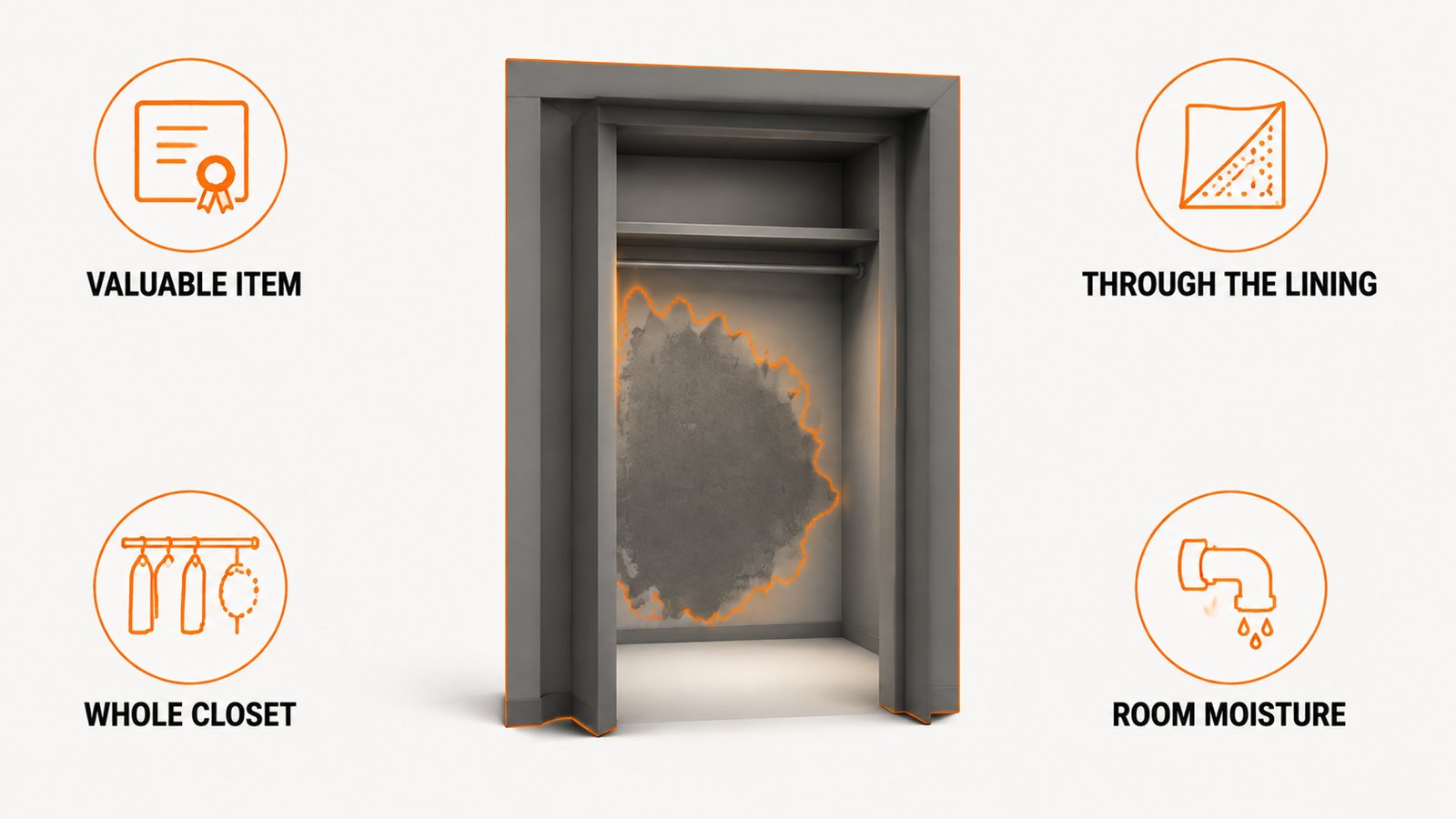 The four situations where a moldy leather item needs a specialist or the room needs remediation