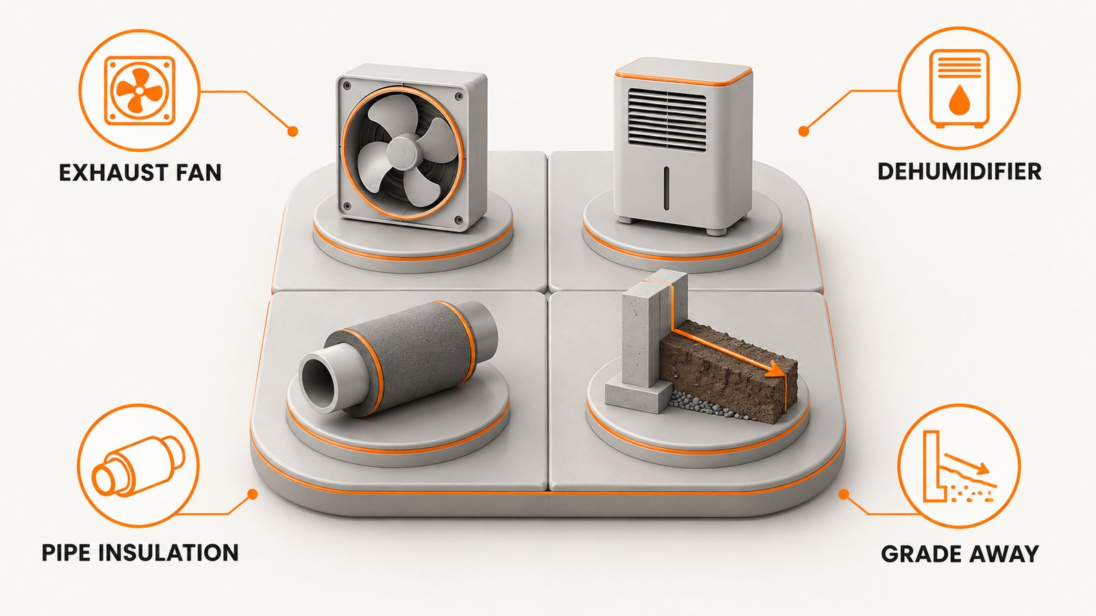 Four controls that keep indoor surfaces dry and prevent mold regrowth