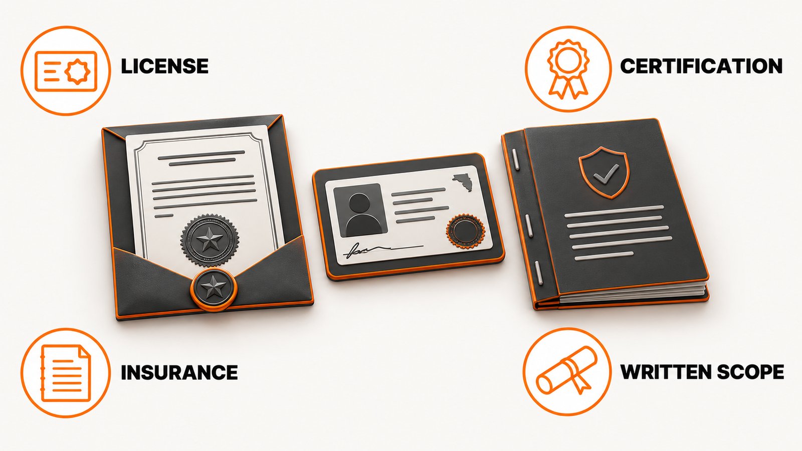 The difference between a state license, a private certification and insurance coverage