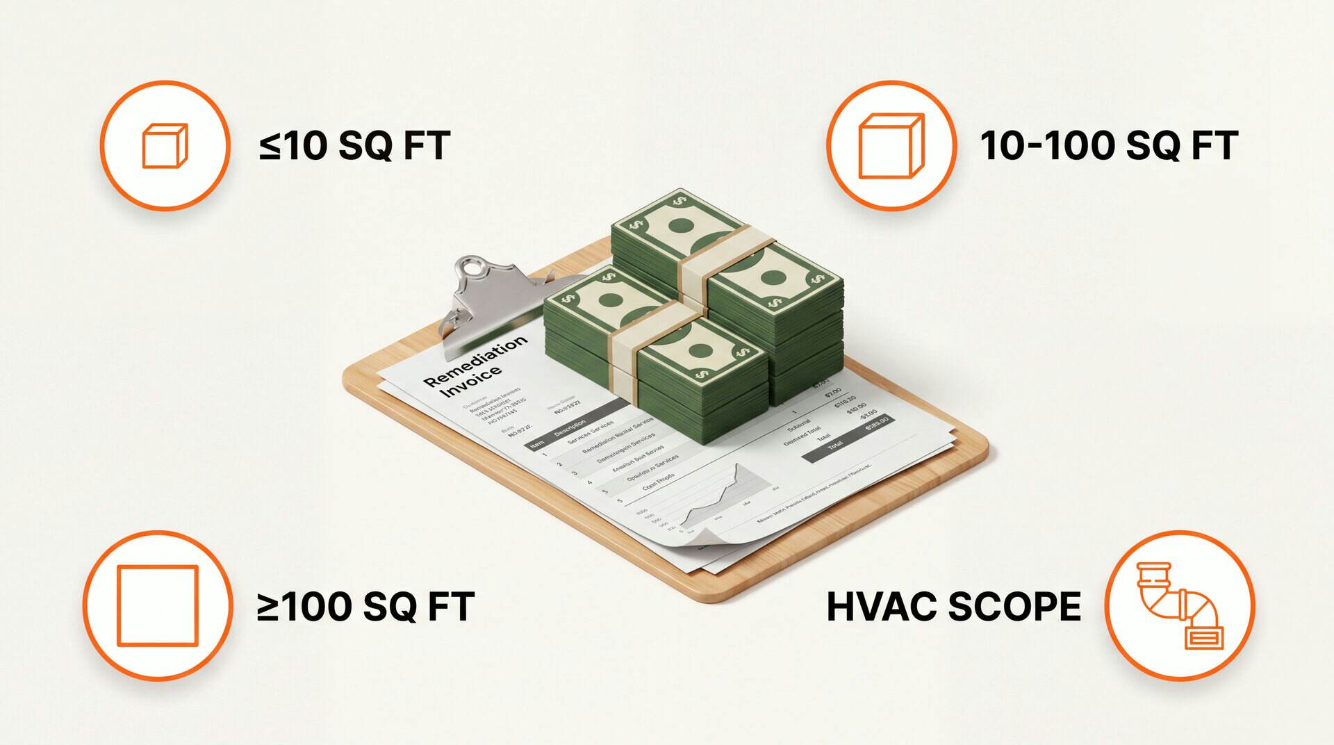 Mold Remediation Cost: key zones
