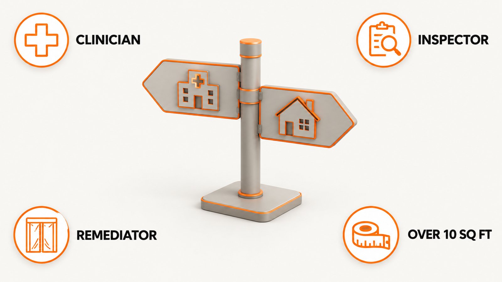 Separating a clinical question from a building question