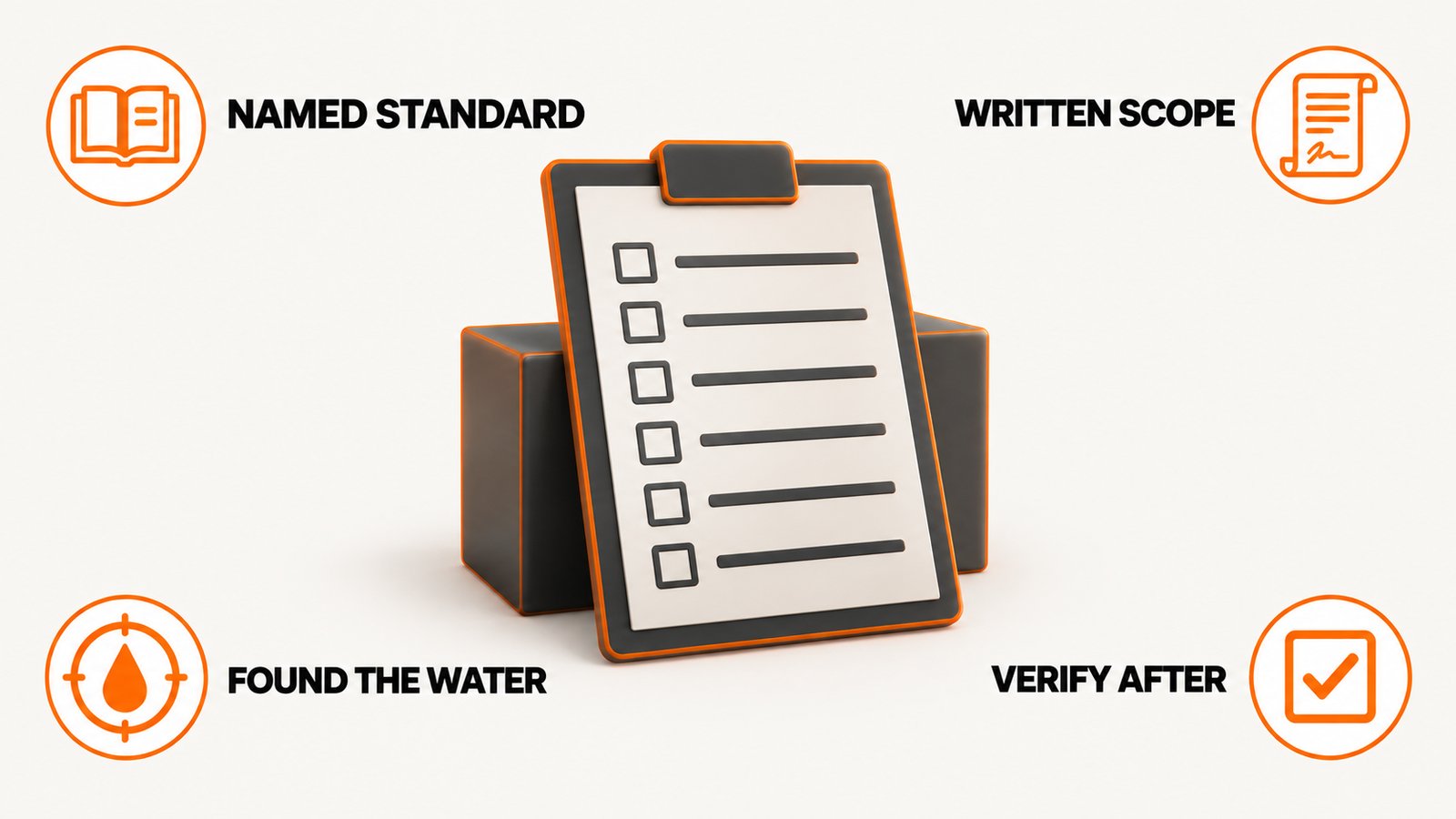 Checklist of questions to ask a mold contractor before signing