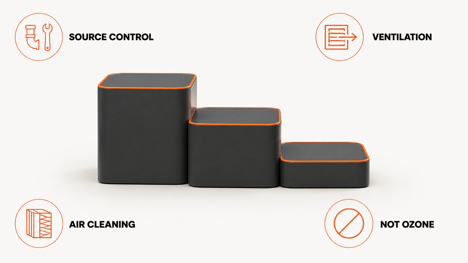 The EPA hierarchy of source control, ventilation and air cleaning