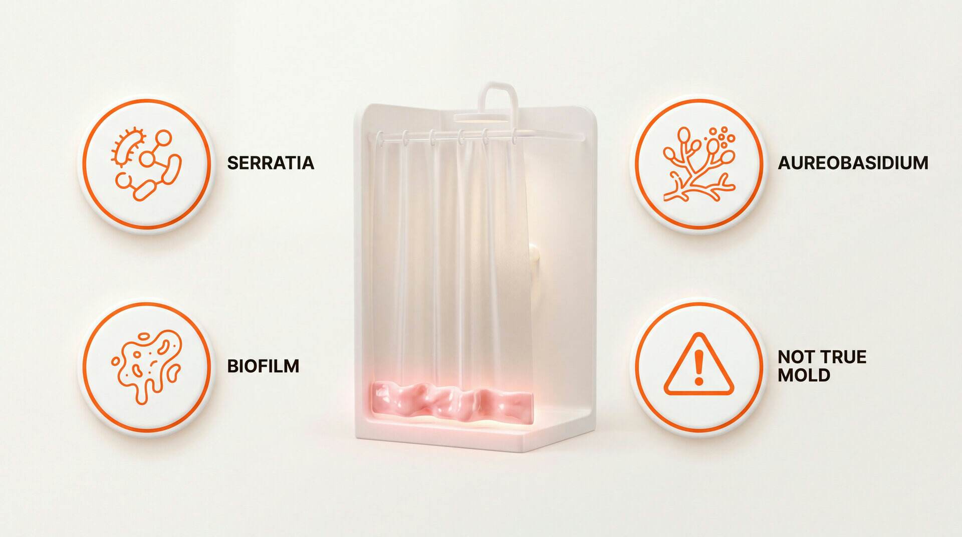 Pink Mold In Shower: key zones