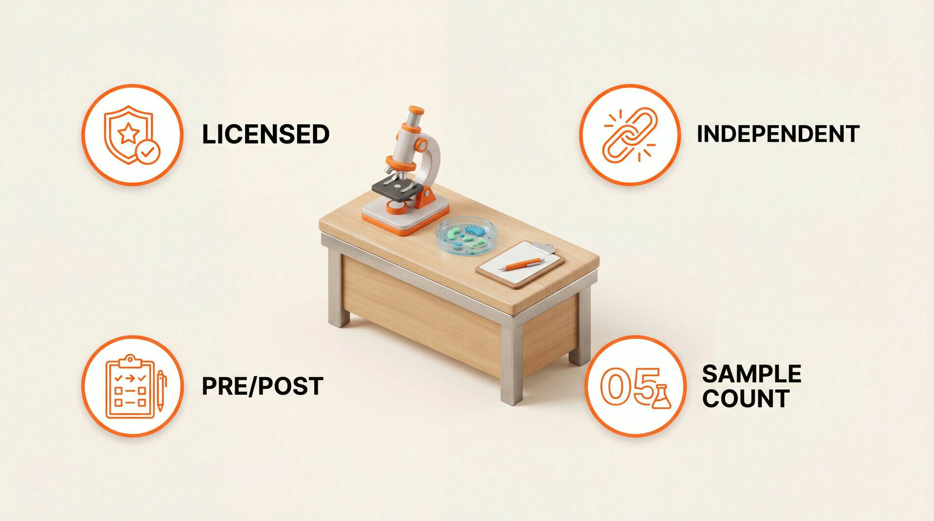 Professional Mold Testing: key zones