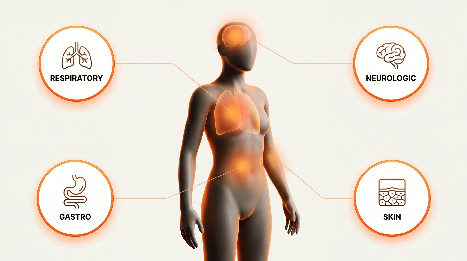 Mold toxicity body systems: respiratory, neurologic, gastro, skin