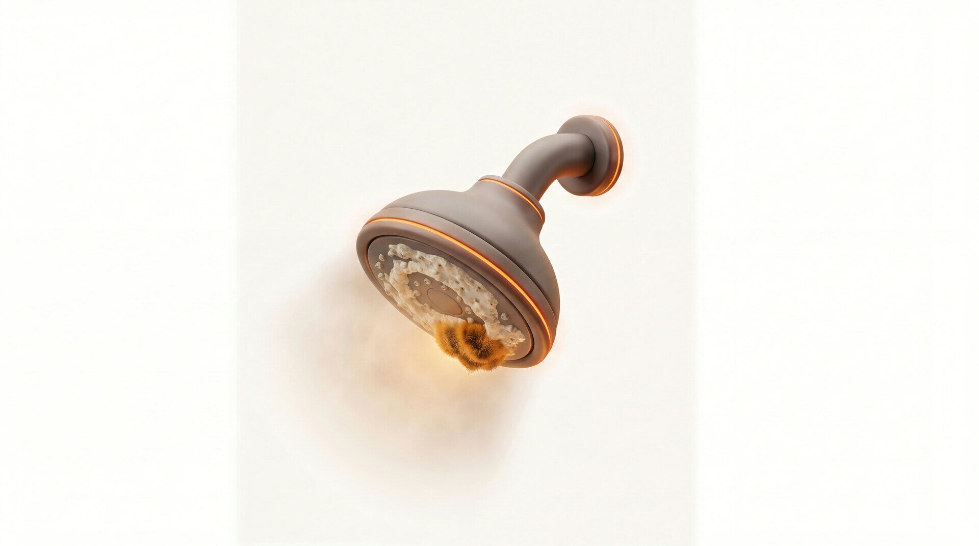 Active mold growth in a shower