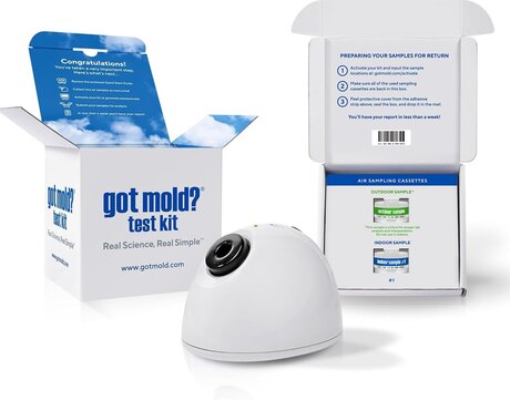GOT MOLD? air-sampling test kit box