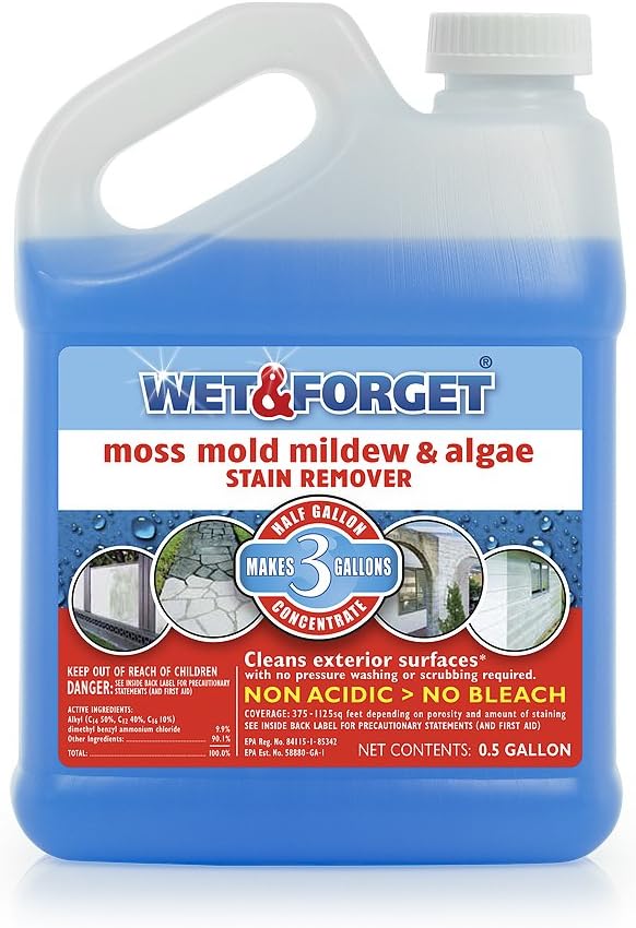 Wet and Forget Outdoor half gallon concentrate jug